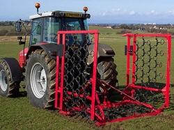 Rastra de cadenas simple y varios cuerpos, maquinaria rural para el campo